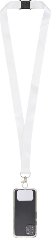 Addie sublimation RPET lanyard with phone holder and safety breakaway 7