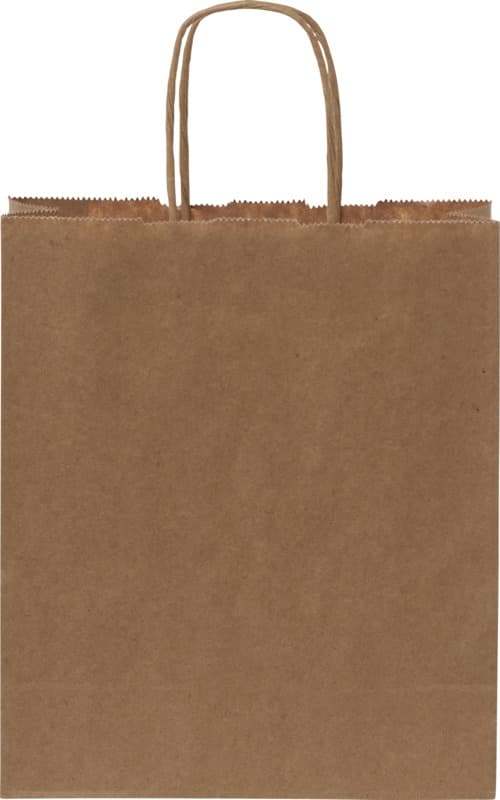 Kraft 80 g/m2 paper bag with twisted handles - 18 x 8 x 21 cm 8