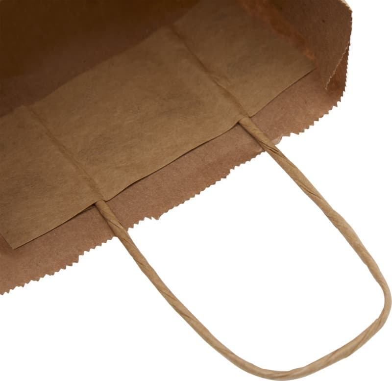 Kraft 80 g/m2 paper bag with twisted handles - 18 x 8 x 21 cm 11