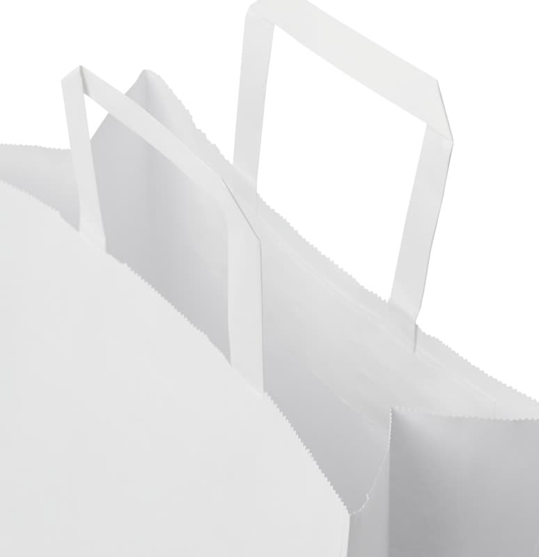 Kraft 80-90 g/m2 paper bag with flat handles - 25 x 11 x 32 cm 4