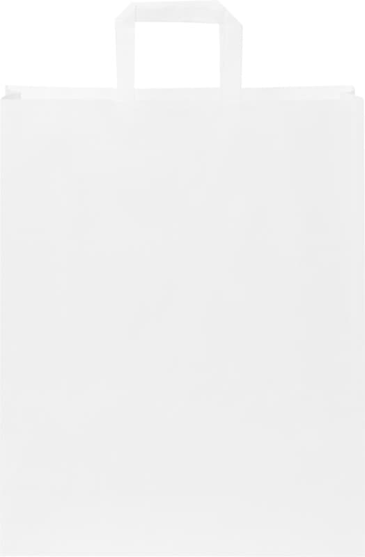 Kraft 80-90 g/m2 paper bag with flat handles - 32 x 12 x 40 cm 2