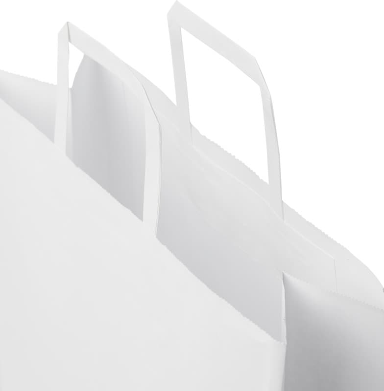 Kraft 80-90 g/m2 paper bag with flat handles - 32 x 12 x 40 cm 4