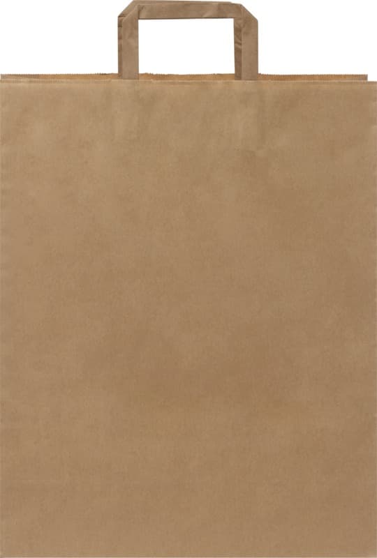 Kraft 80-90 g/m2 paper bag with flat handles - 32 x 12 x 40 cm 7