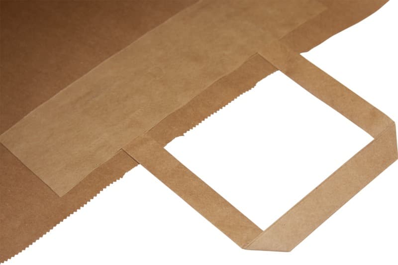 Kraft 80-90 g/m2 paper bag with flat handles - 32 x 12 x 40 cm 9