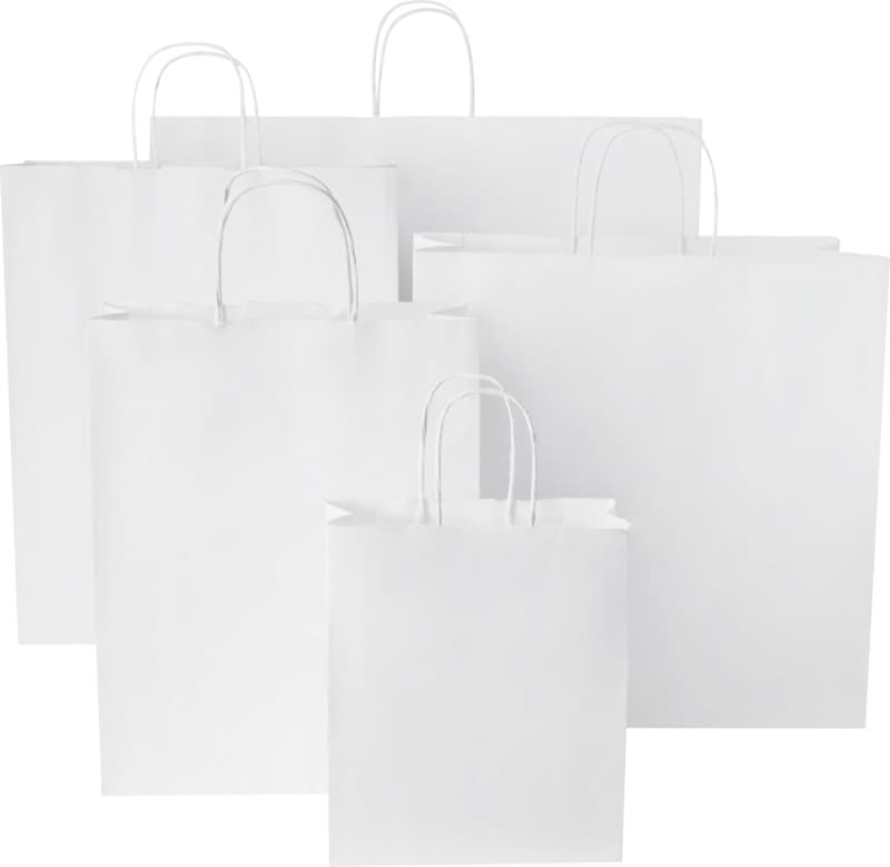 Kraft 80-90 g/m2 paper bag with twisted handles - 34 x 20 x 35 cm 6