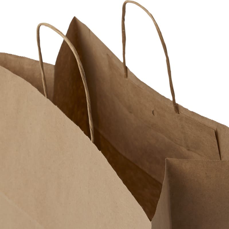 Kraft 80-90 g/m2 paper bag with twisted handles - 34 x 20 x 35 cm 10