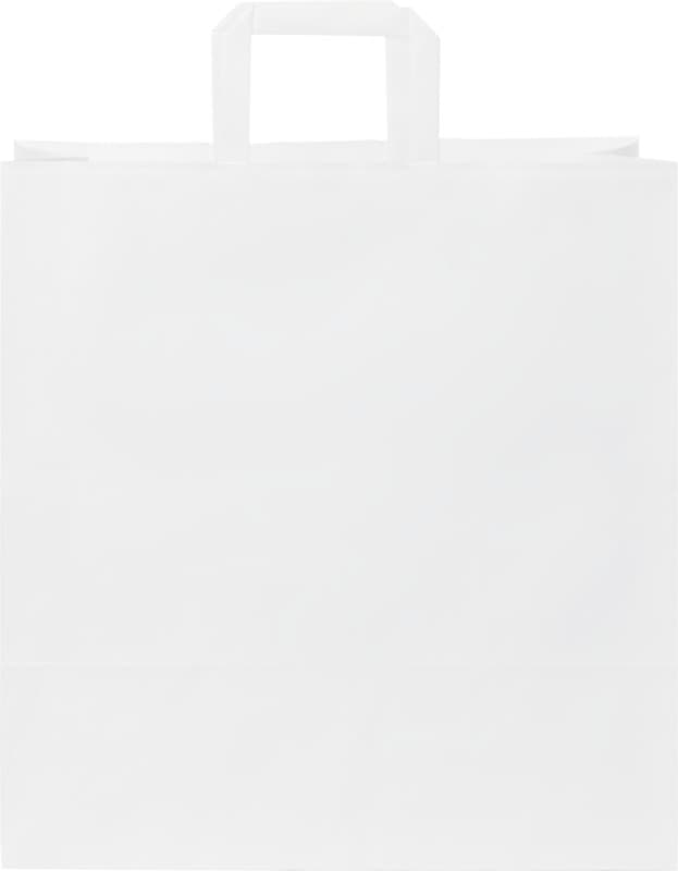 Kraft 80-90 g/m2 paper bag with flat handles - 34 x 20 x 35 cm 3