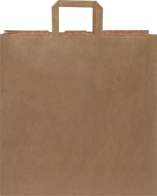 Kraft 80-90 g/m2 paper bag with flat handles - 34 x 20 x 35 cm 8