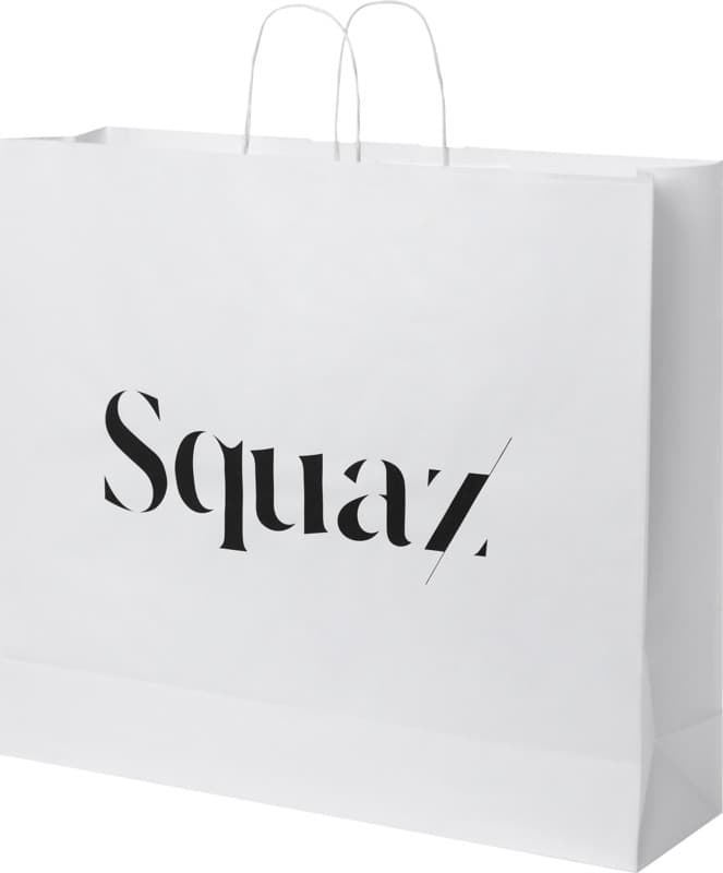 Kraft 90-100 g/m2 paper bag with twisted handles - 49.5 x 14 x 44 cm 1