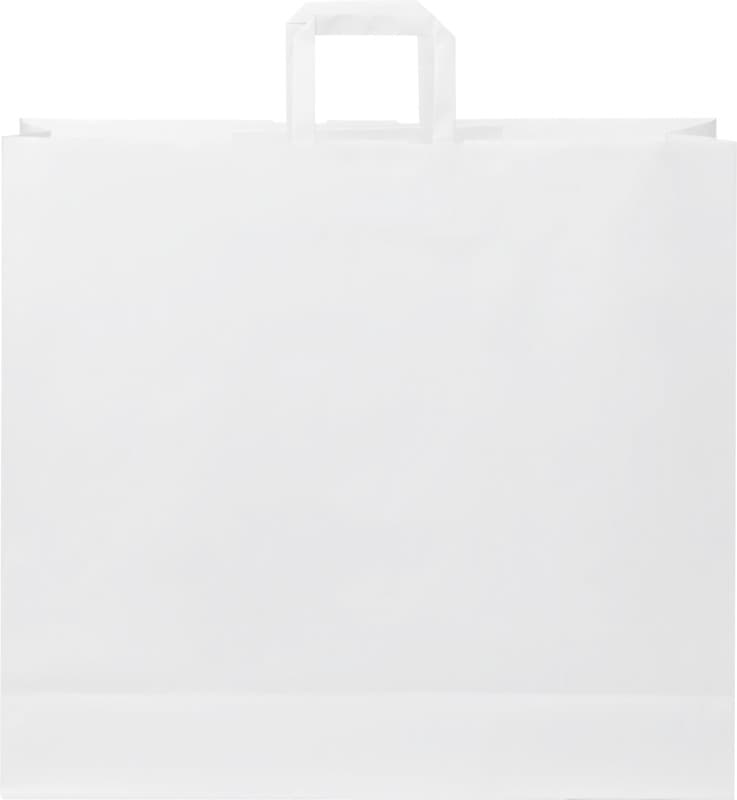 Kraft 90-100 g/m2 paper bag with flat handles - 49.5 x 14 x 44 cm 2