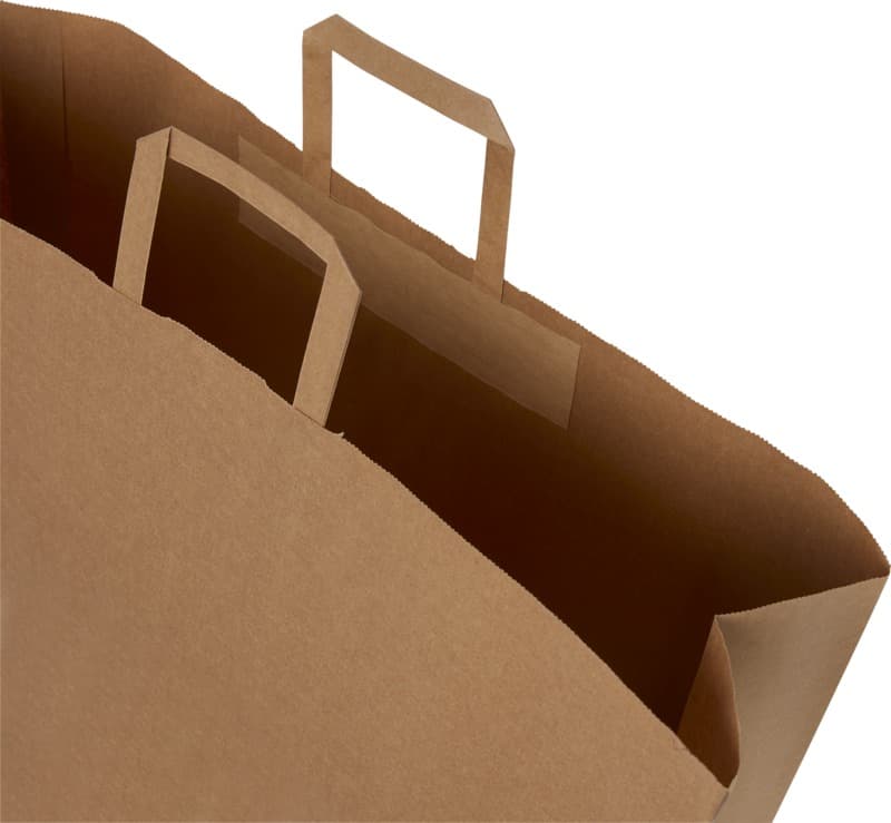Kraft 90-100 g/m2 paper bag with flat handles - 49.5 x 14 x 44 cm 9
