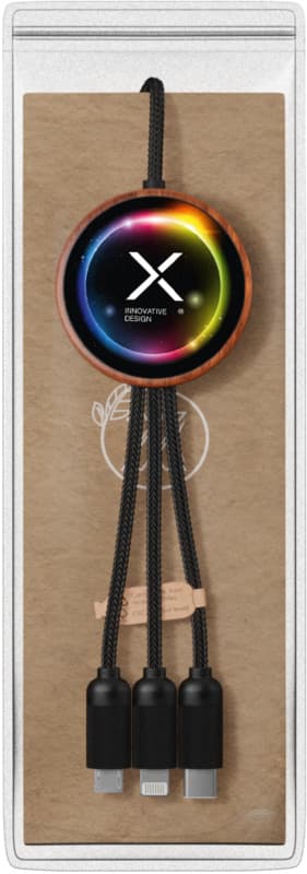 SCX.design C40 5-in-1 rPET light-up logo charging cable and 10W charging pad 7