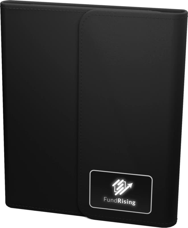 SCX.design O18 A5 notebook with 5W wireless 4000 mAh powerbank and light-up logo 7