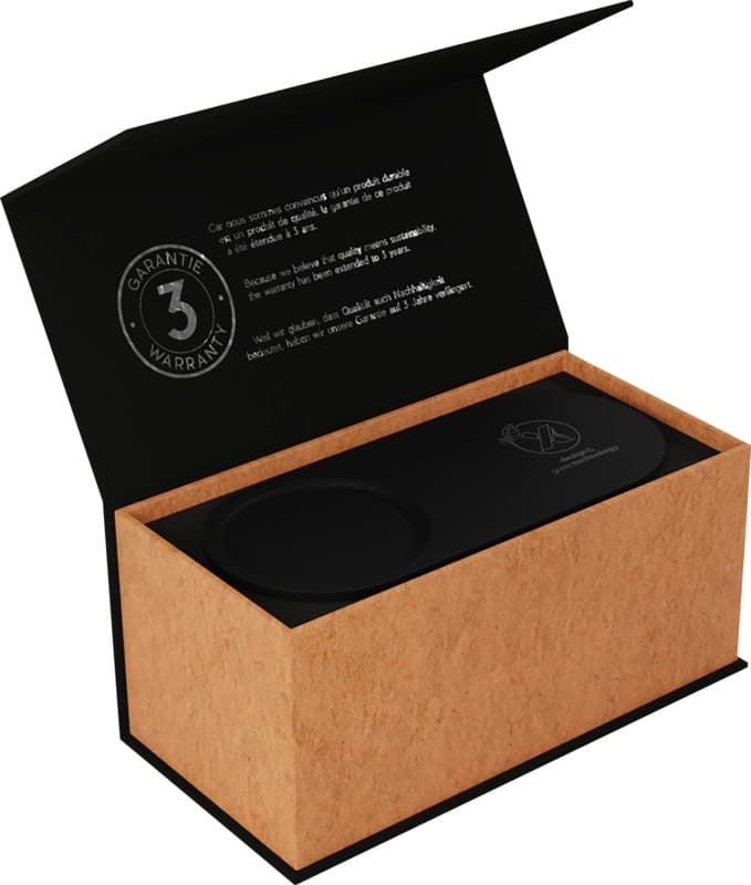 SCX.design W17 10W light-up logo wireless charging pad and bamboo pencil holder 8