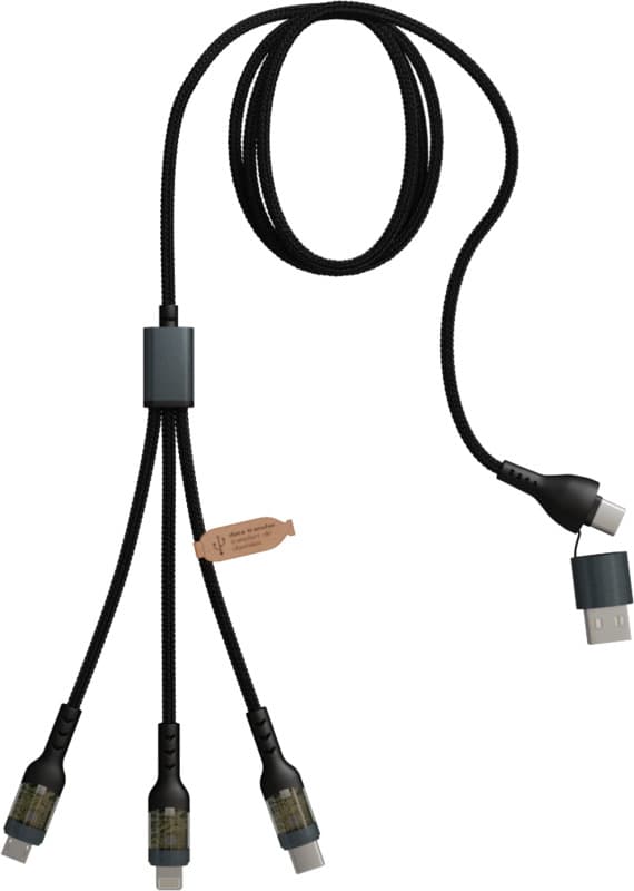 SCX.design O32 foldable phone stand with 3-in-1 charging cable 4