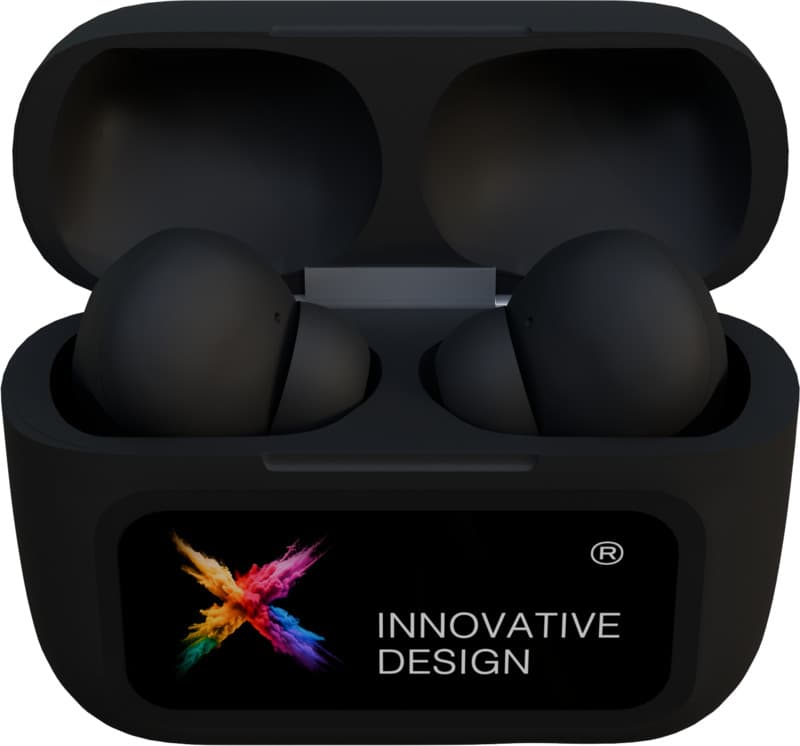 SCX.design E26 ANC earbuds with interactive touchscreen charging case 8