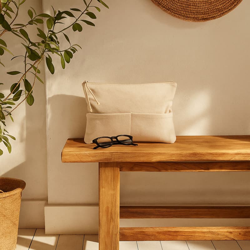 Citizen Green Zipzip organic cotton accessory pouch 4