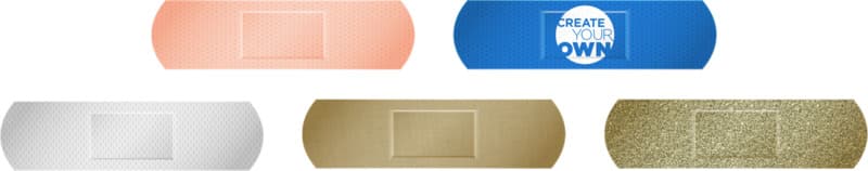 3-pieces plasters with full colour printed mini paper envelope 8