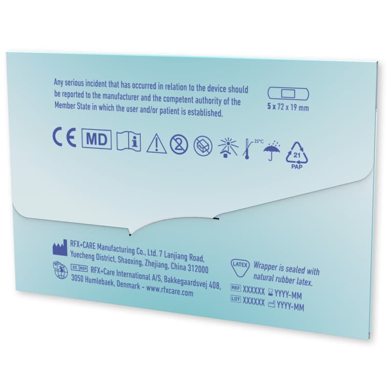 5-pieces plasters with full colour printed paper envelope 11