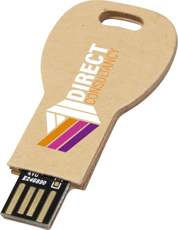 Key-shaped recycled paper USB 2.0 6