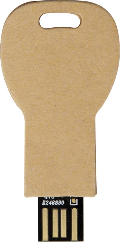 Key-shaped recycled paper USB 2.0 38