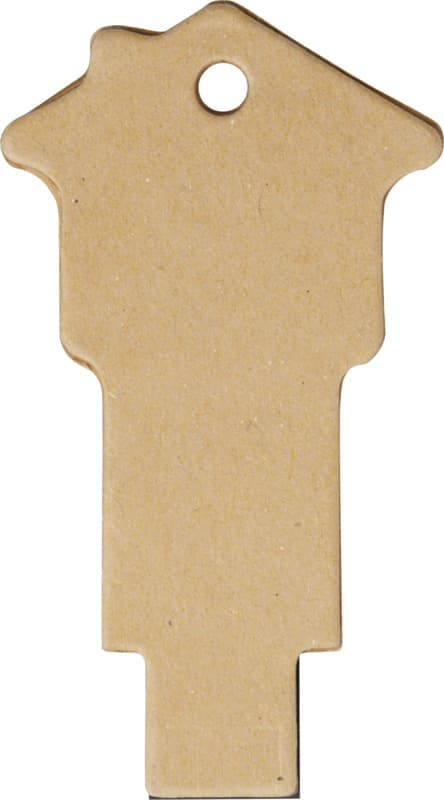 House-shaped recycled paper USB 2.0 14