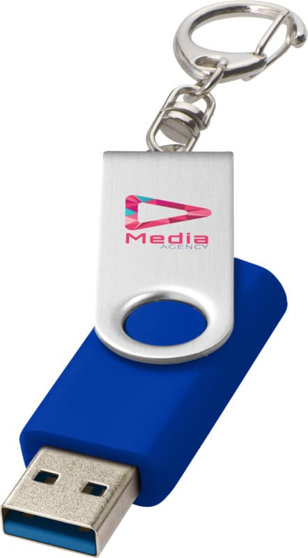 Rotate USB 3.0 with keychain 123