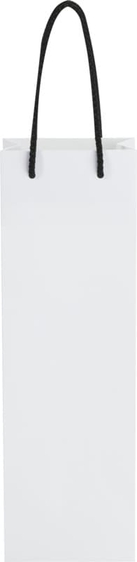 Handmade 170 g/m2 integra paper wine bottle bag with plastic cord handles - 12 x 9 x 37 cm 11