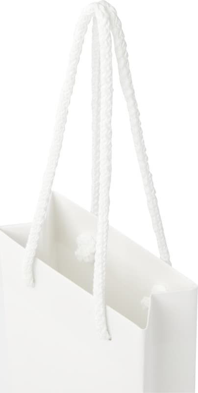 Handmade 170 g/m2 integra paper bag with plastic cord handles - 9.5 x 4 x 17 cm 6
