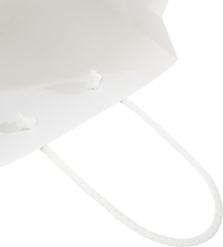 Handmade 170 g/m2 integra paper bag with plastic cord handles - 18 x 9 x 23 cm 7