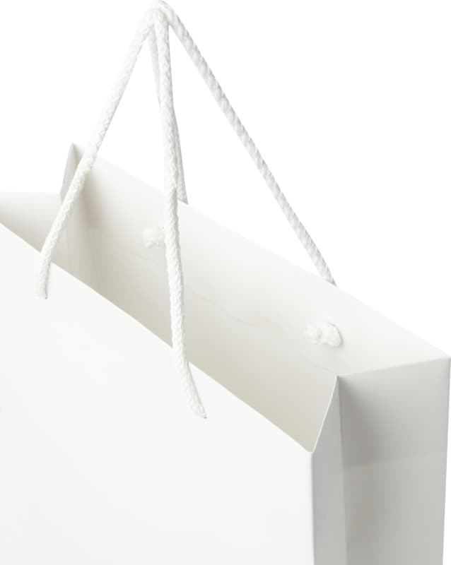 Handmade 170 g/m2 integra paper bag with plastic cord handles - 24 x 9 x 36 cm 6
