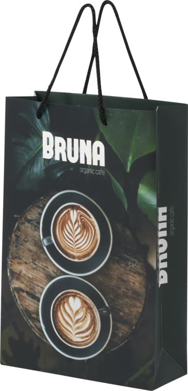Handmade 170 g/m2 integra paper bag with plastic cord handles - 24 x 9 x 36 cm 9