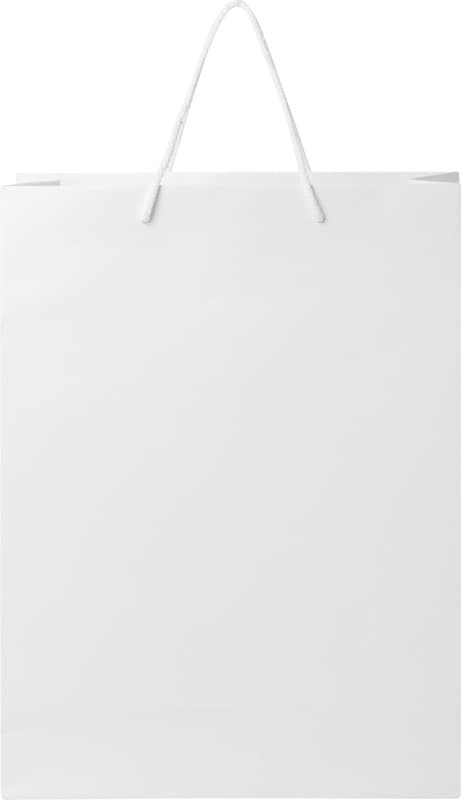Handmade 170 g/m2 integra paper bag with plastic cord handles - 31 x 12 x 41 cm 3