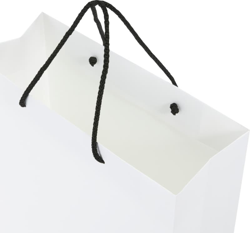 Handmade 170 g/m2 integra paper bag with plastic cord handles - 31 x 12 x 41 cm 13