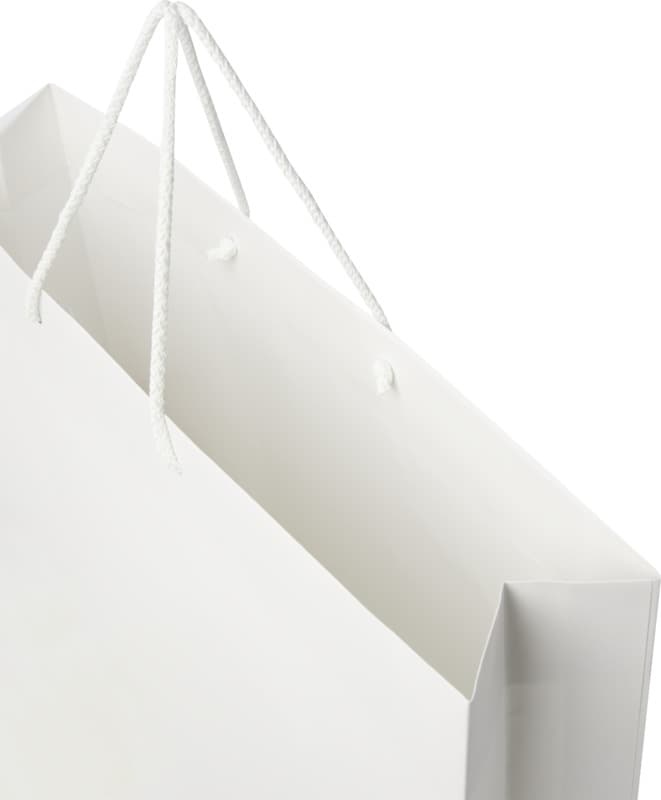 Handmade 170 g/m2 integra paper bag with plastic cord handles - 45 x 10 x 35 cm 6