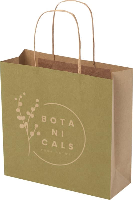 Kraft 120 g/m2 paper bag with twisted handles - 24 x 9 x 24 cm 9