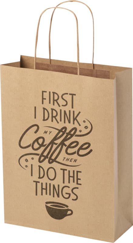 Kraft 120 g/m2 paper bag with twisted handles - 24 x 9 x 32 cm 9