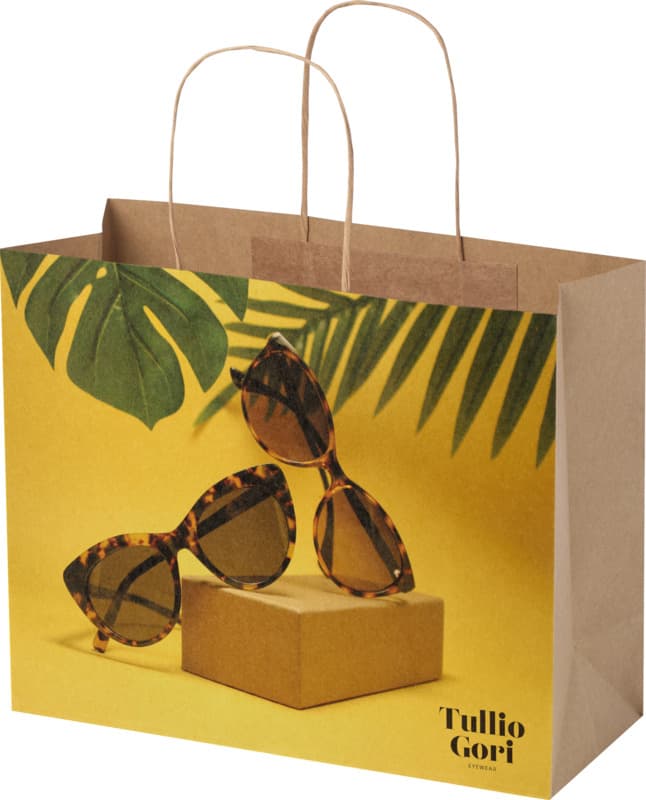 Kraft 120 g/m2 paper bag with twisted handles - 31 x 12 x 25 cm 9