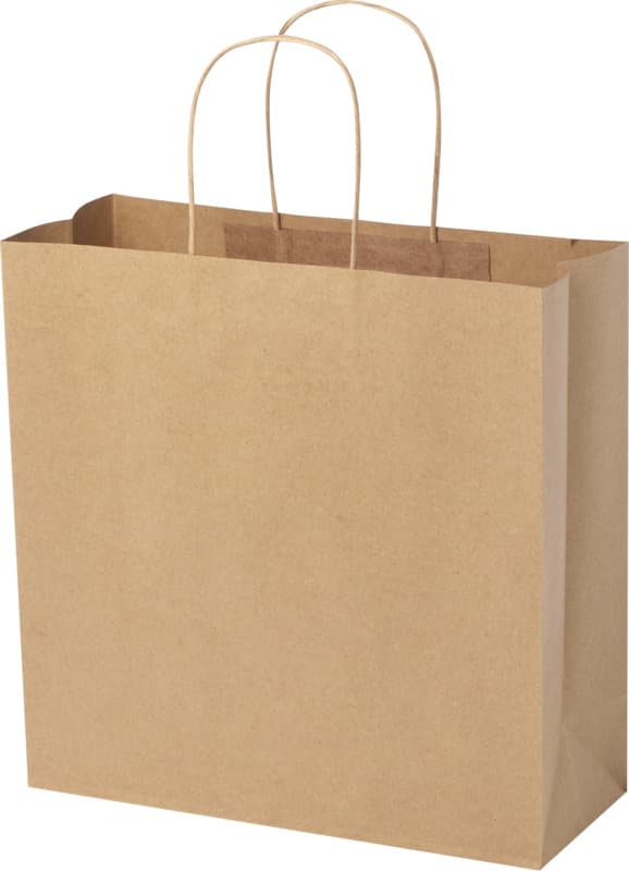 Kraft 120 g/m2 paper bag with twisted handles - 31 x 12 x 31 cm 12