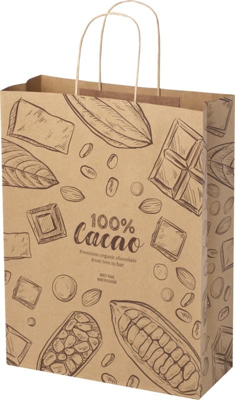 Kraft 120 g/m2 paper bag with twisted handles - 31 x 12 x 41 cm 9