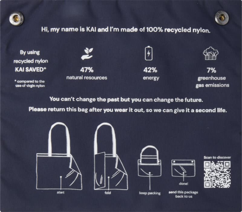 Kai GRS recycled circular tote bag 10