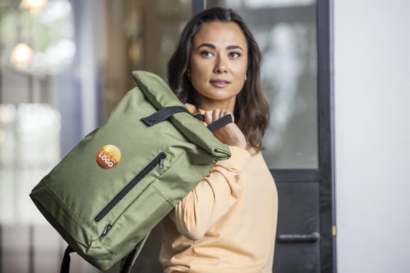 Byron 15.6" GRS RPET roll-top backpack 18L 25