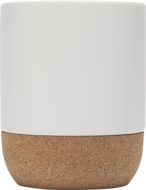Billie 300 ml ceramic mug with cork details and matt finish 2