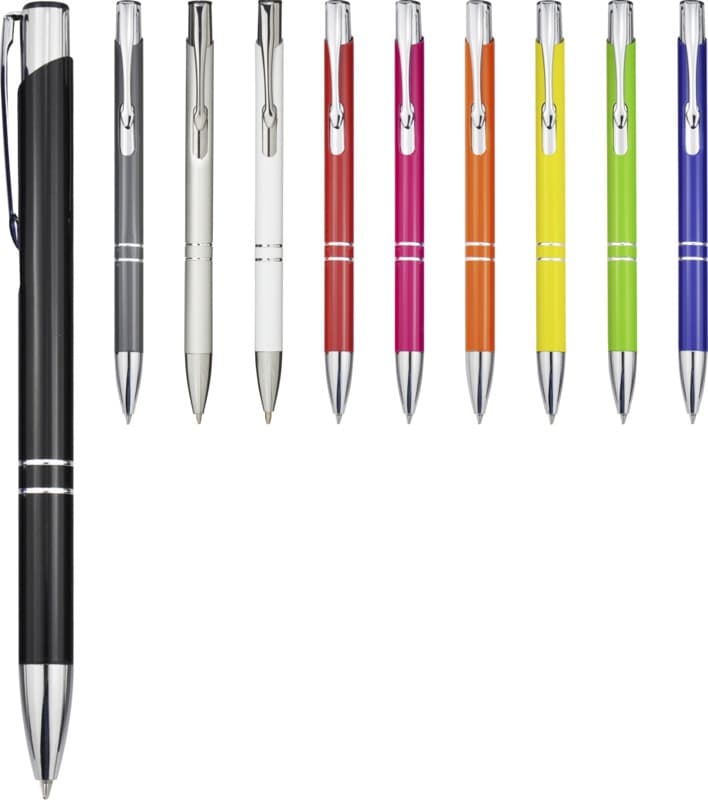 Moneta aluminium click ballpoint pen (blue ink) 3