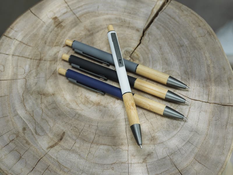 Darius recycled aluminium ballpoint pen (black ink) 3
