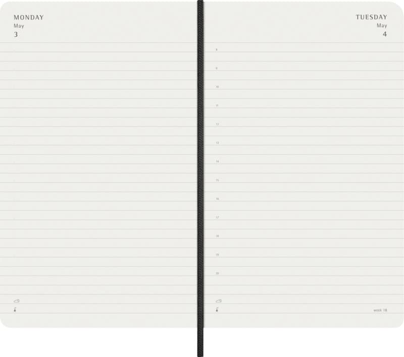Moleskine soft cover 12 month L daily planner 5