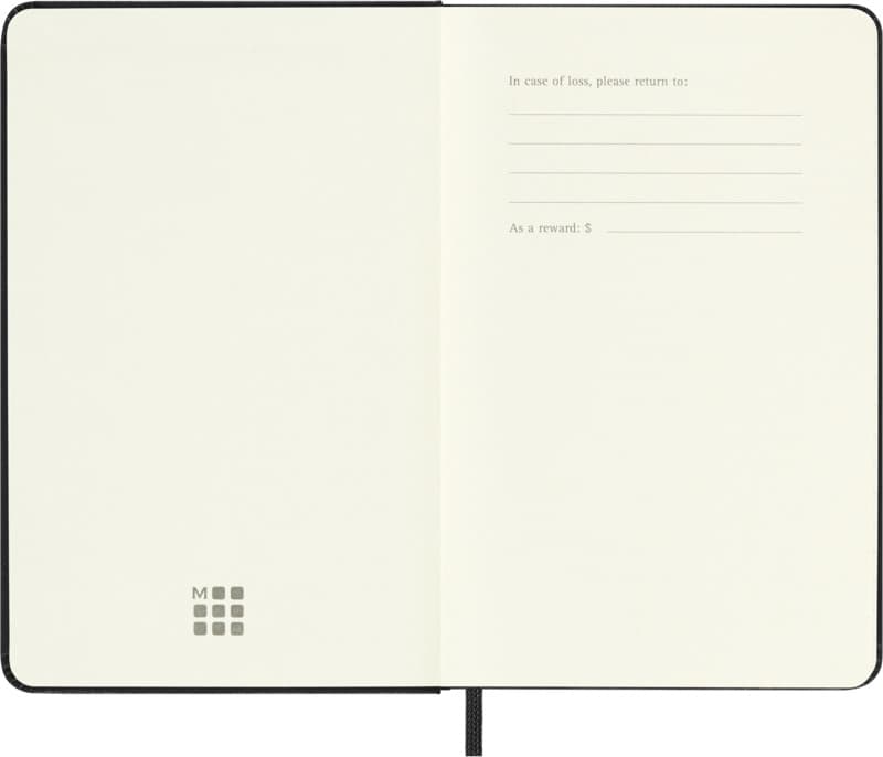 Moleskine hard cover 12 month PK daily planner 4