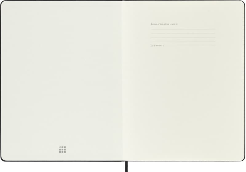 Moleskine hard cover 12 month XL weekly planner 4