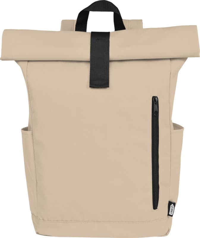 Byron 15.6" GRS RPET roll-top backpack 18L 2