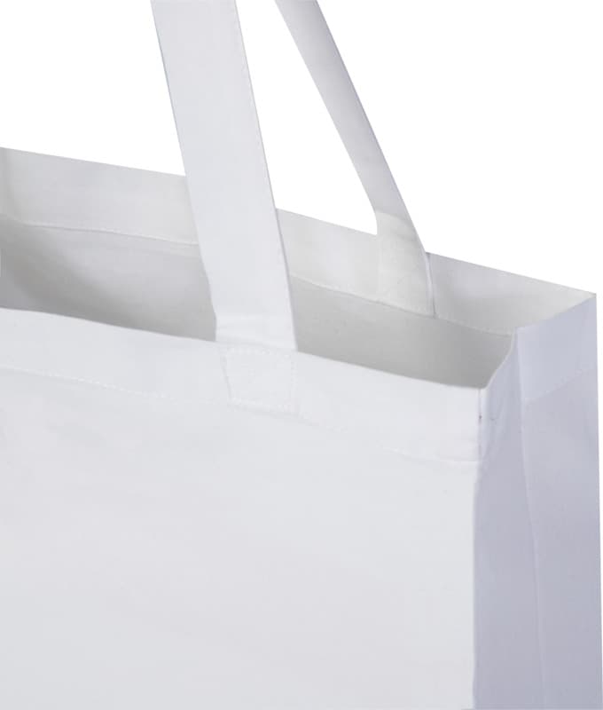 Madras 140 g/m² GRS recycled cotton gusset tote bag 12L 4